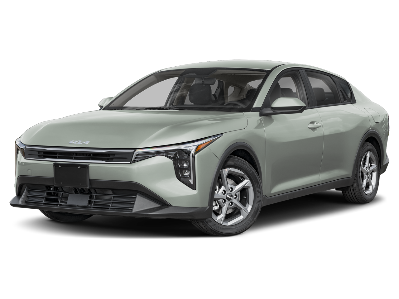 2025 Kia K4 LXS in Morning Haze — front three-quarter view