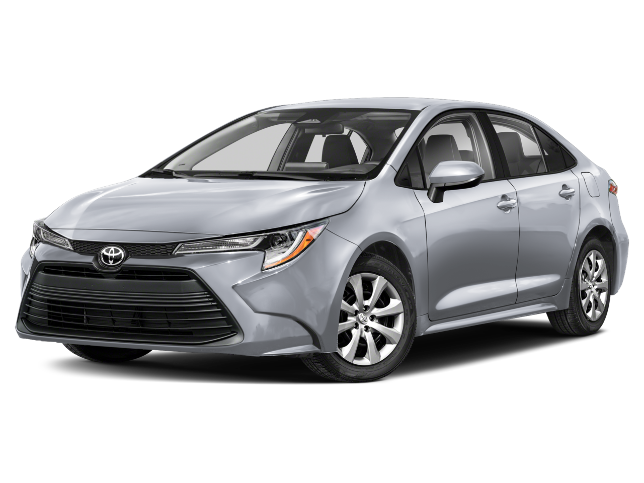 2024 Toyota Corolla LE in Ice — front three-quarter view