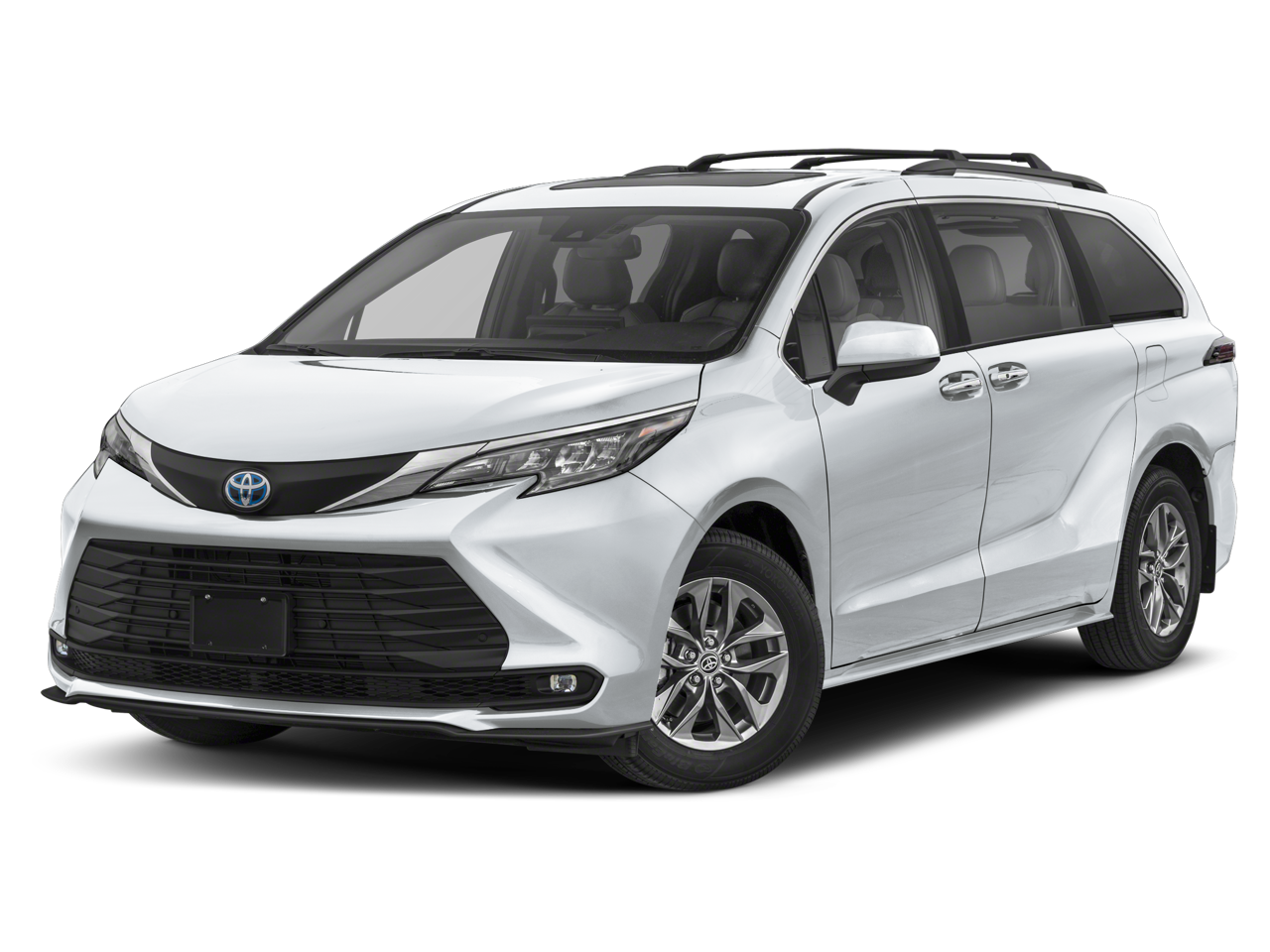 2025 Toyota Sienna XLE in Magnetic Gray Metallic — front three-quarter view
