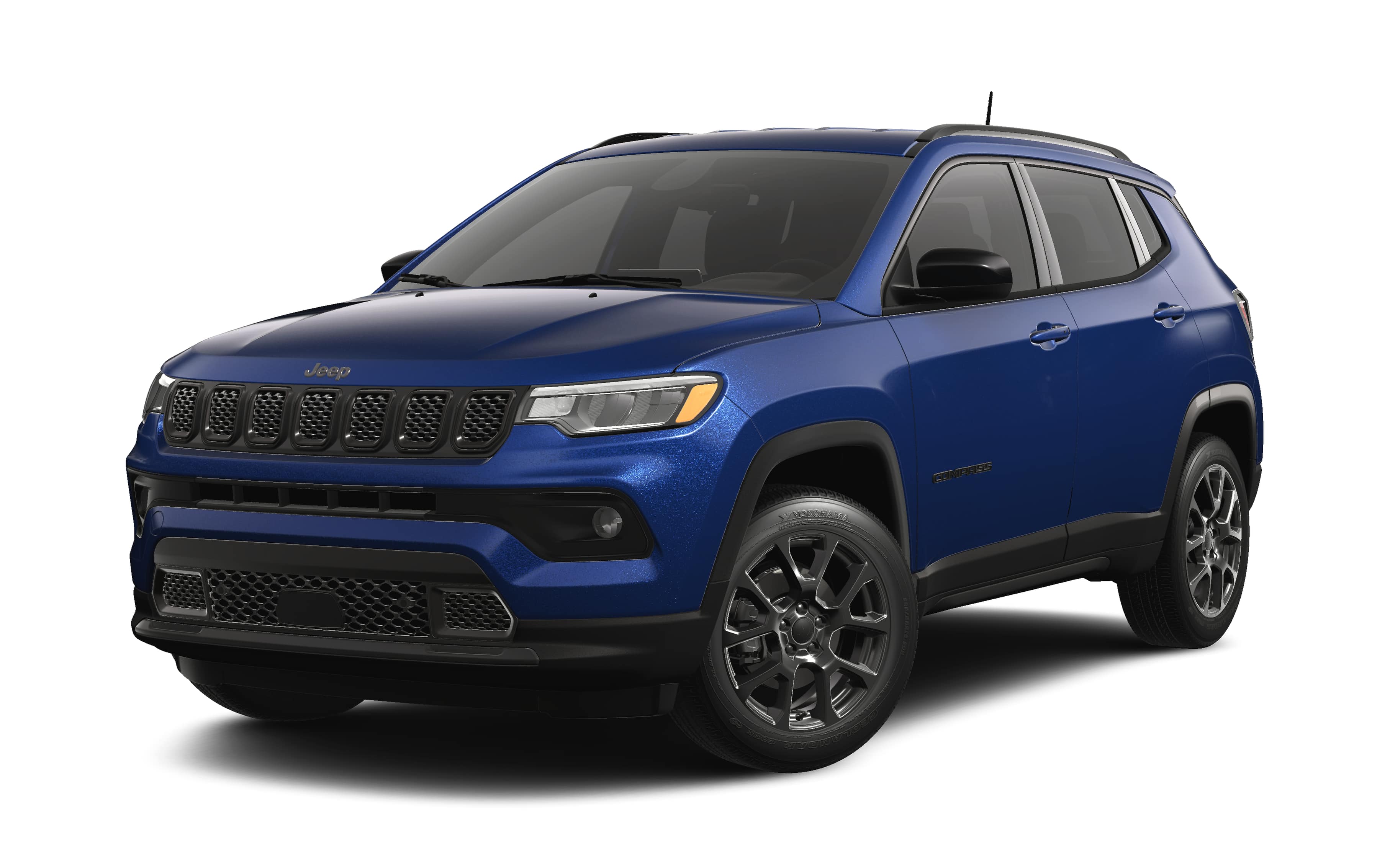 2026 Jeep Compass COMPASS LATITUDE ALTITUDE 4X4 in Fathom Blue Pearl-Coat Exterior Paint — front three-quarter view